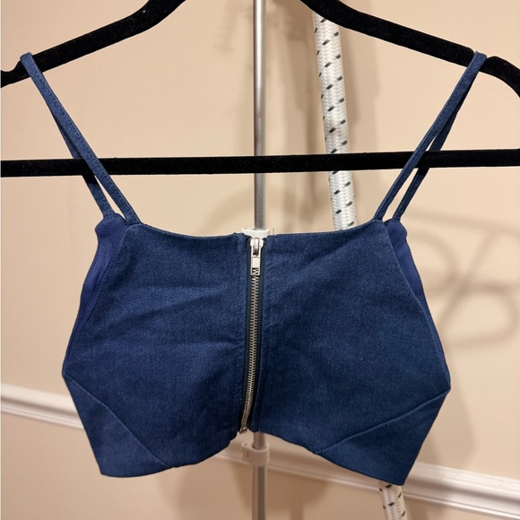 Denim bralette - Picture 2 of 3